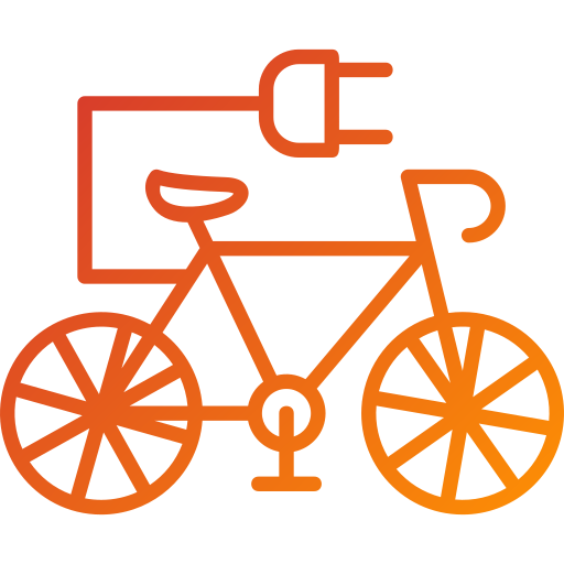 bicicleta eléctrica Generic Gradient icono