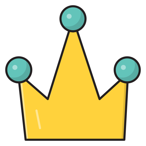 Crown Vector Stall Lineal Color icon
