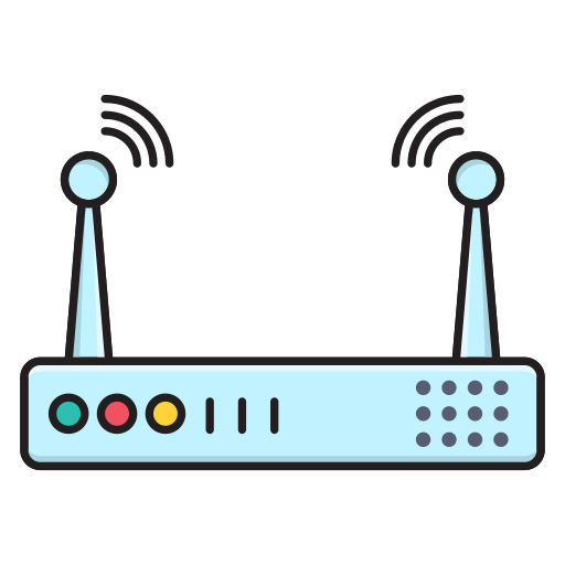 Router Vector Stall Lineal Color icon