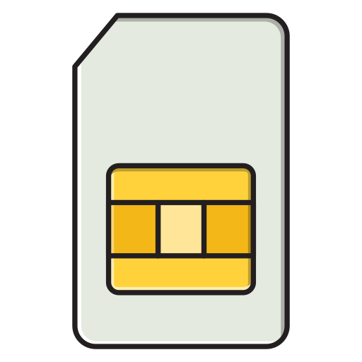 sim Vector Stall Lineal Color icon