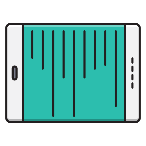 Tablet Vector Stall Lineal Color icon