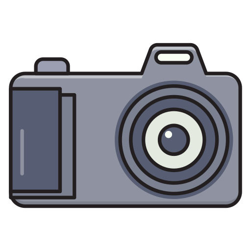 cámara fotográfica Vector Stall Lineal Color icono