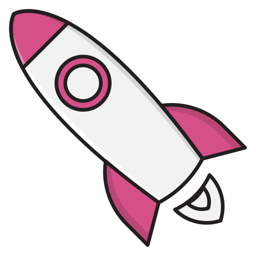 lanzamiento de cohete Vector Stall Lineal Color icono