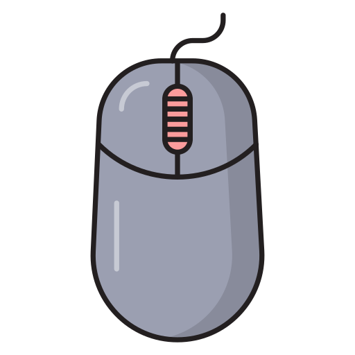 Mouse Vector Stall Lineal Color icon