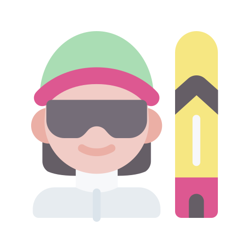 skifahrer Generic Flat icon