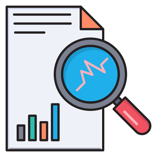 Seo report Vector Stall Lineal Color icon