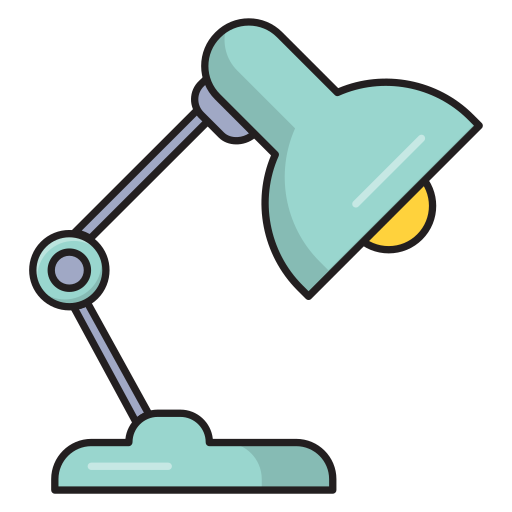 lampada da scrivania Vector Stall Lineal Color icona