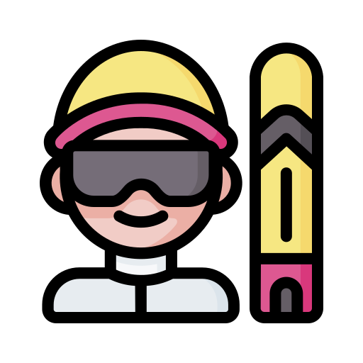 skifahrer Generic Outline Color icon