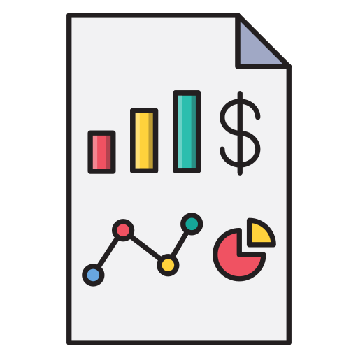Seo report Vector Stall Lineal Color icon