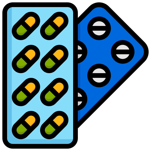 tabletki Generic Outline Color ikona