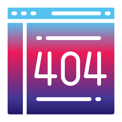 foutmelding 404 Generic Flat Gradient icoon