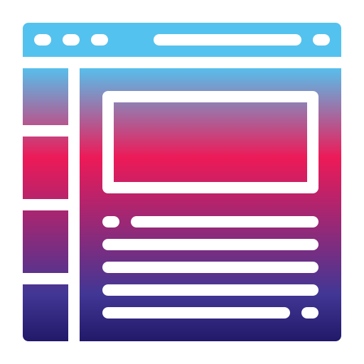 diseño de páginas web Generic Flat Gradient icono