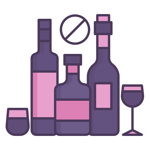 divieto di alcol Generic Outline Color icona