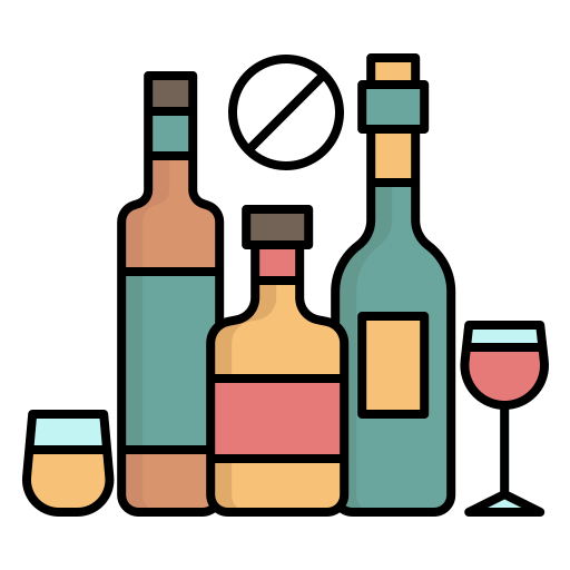 飲酒禁止 Generic Outline Color icon