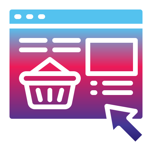 las compras en línea Generic Flat Gradient icono