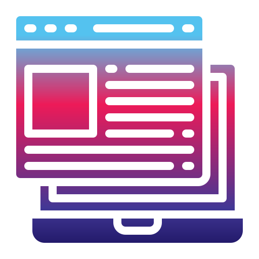websiten inhalt Generic Flat Gradient icon