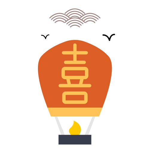 chinese lantaarn Generic Flat icoon