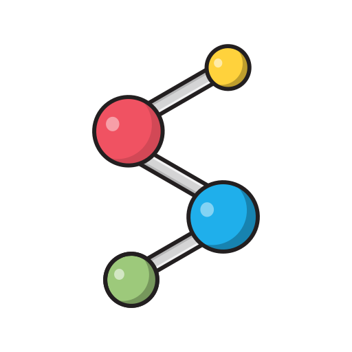 分子 Vector Stall Lineal Color icon