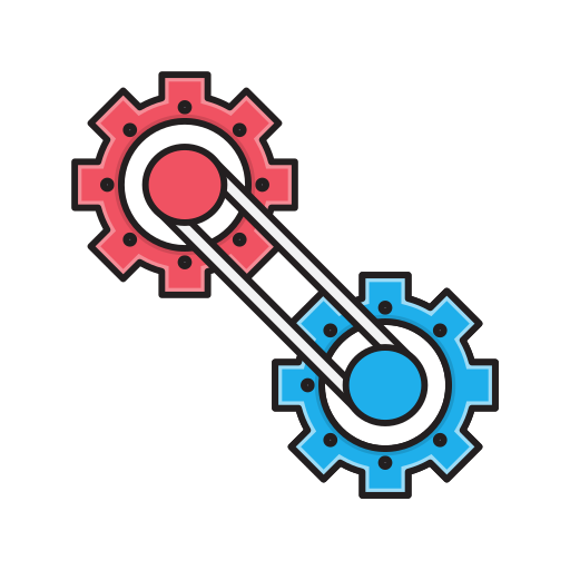 Gear Vector Stall Lineal Color icon