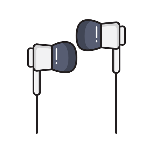 Earbud Vector Stall Lineal Color icon