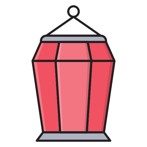 Lantern Vector Stall Lineal Color icon