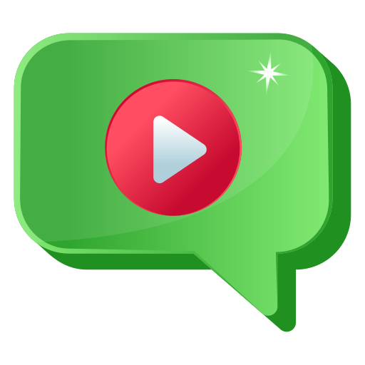 chat vidéo Generic Flat Gradient Icône