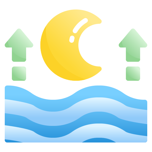 High tide Generic Flat Gradient icon