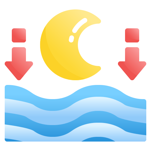 Low tide Generic Flat Gradient icon
