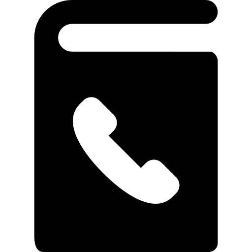 directorio telefónico  icono