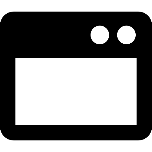 ventana en blanco  icono