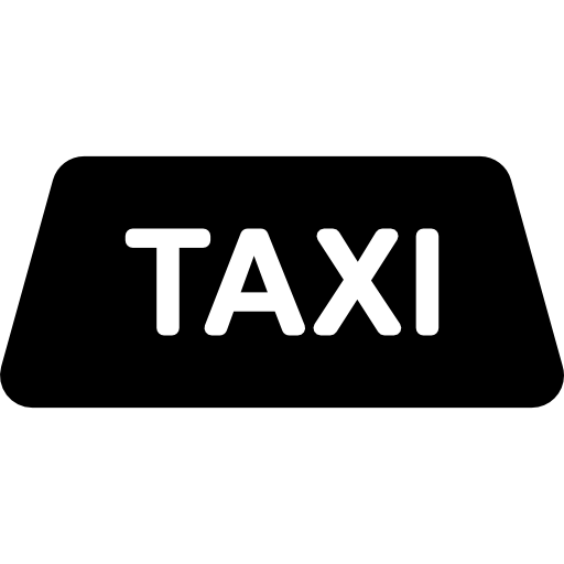 taxi zeichen  icon