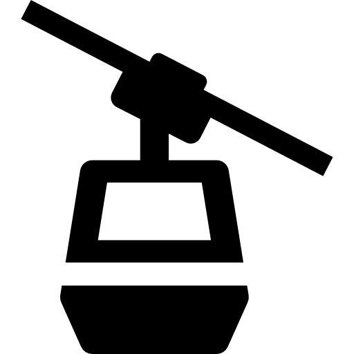 Overhead cable car  icon