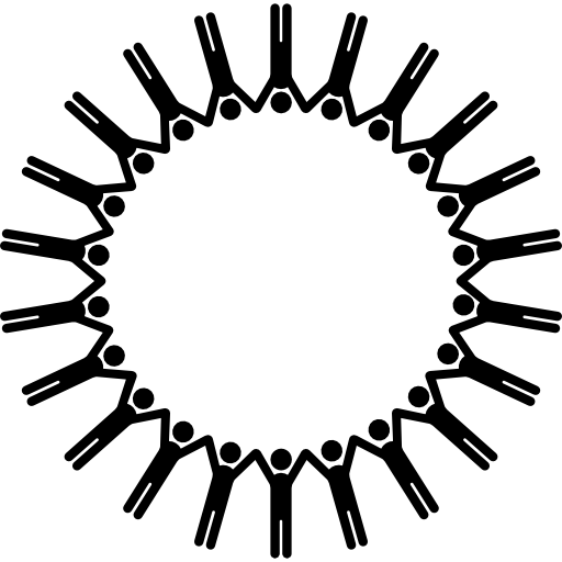 輪になって手を繋ぐ  icon