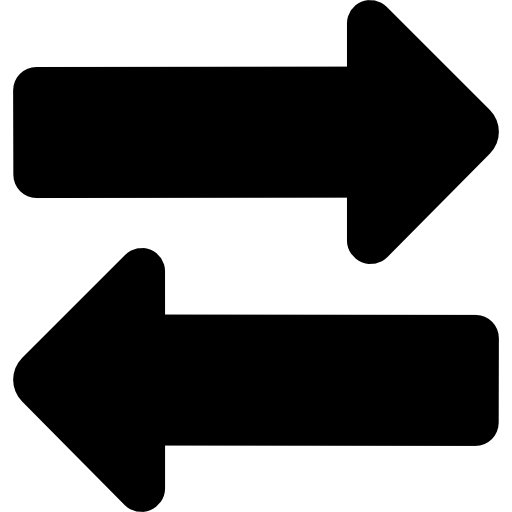 Two way arrows  icon