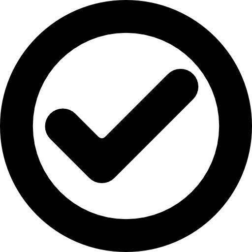 marca de verificación  icono