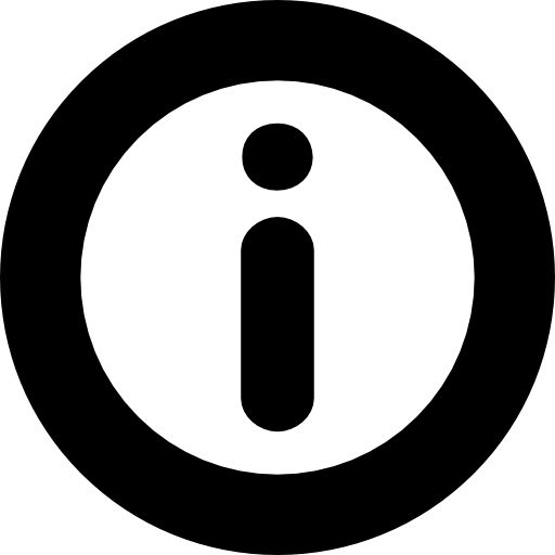 bouton d'information  Icône