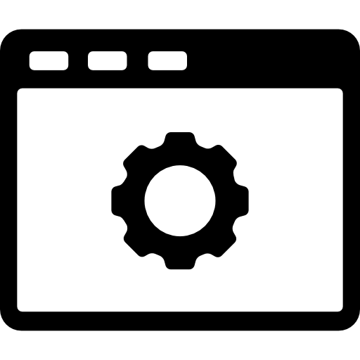 ventana de configuración Basic Rounded Filled icono