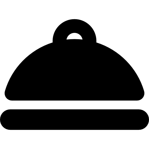 voedselblad met deksel  icoon