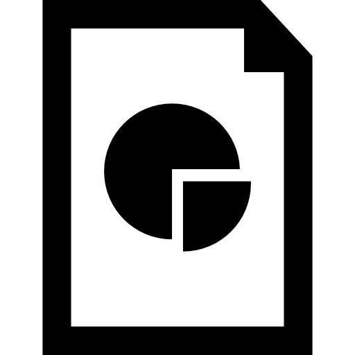 archivo de gráfico circular  icono