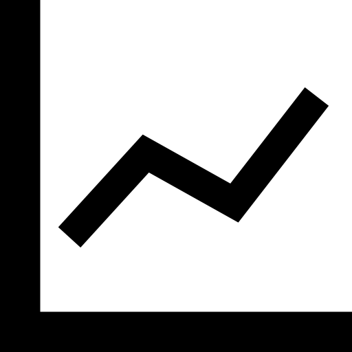 gráfico de linea  icono
