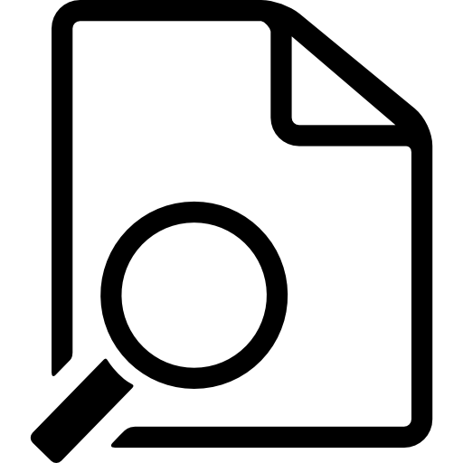 document zoeken Basic Rounded Filled icoon