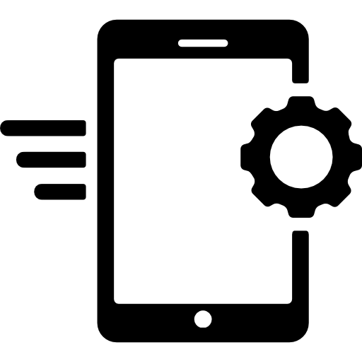 Smartphone setting Basic Rounded Filled icon