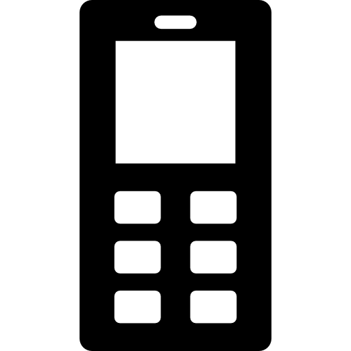 telefon komórkowy z przyciskami  ikona