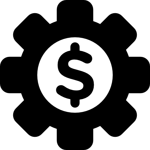 Dollar sign badge  icon