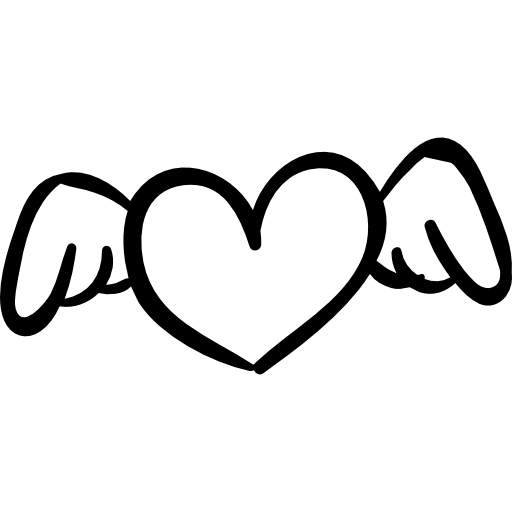 Heart with wings  icon