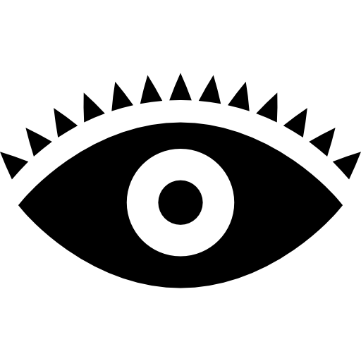 olho com cílio  Ícone