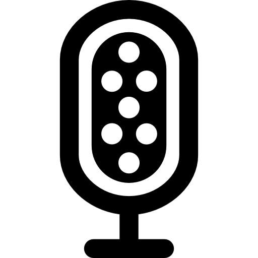 micrófono retro  icono