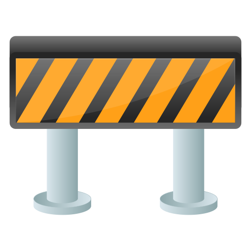 barrera de tráfico Generic Flat Gradient icono