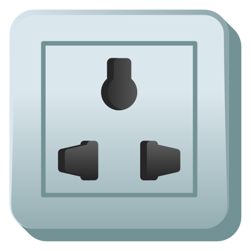 gniazdo elektryczne Generic Flat Gradient ikona