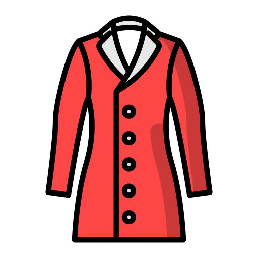 casaco comprido Generic Outline Color Ícone